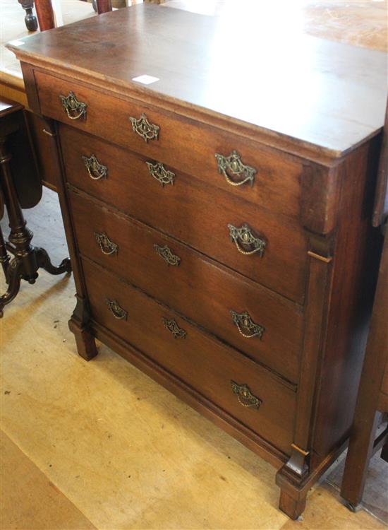 Oak Dutch chest of drawers(-)
